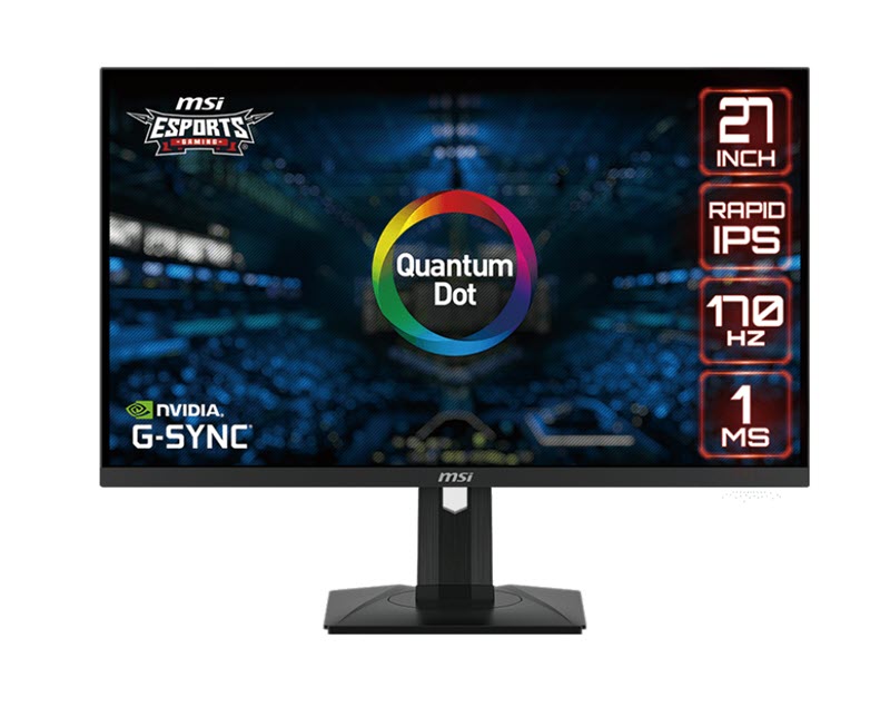Milwaukee PC - MSI G274QPF-QD 27" Fat Gaming Monitor - 2560x1440 WQHD,  2xHDMI, 1xDP, 1xUSB Type-C, G-SYNC