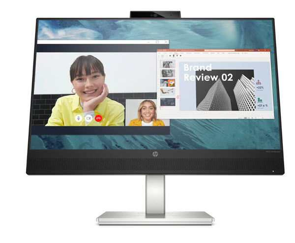 Milwaukee PC - HP M24 Webcam Monitor -  23.8" FHD  IPS, DP, HDMI,5MP Webcam, Speakers