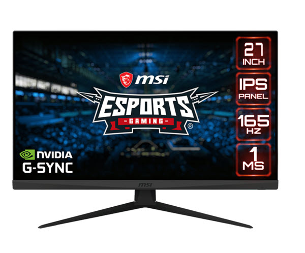 Milwaukee PC - MSI Optix G273 - 27" FHD IPS, 165Hz, 2xHDMI, 1xDP, G-Sync, Anti-glare, Anti-Flicker, Frameless