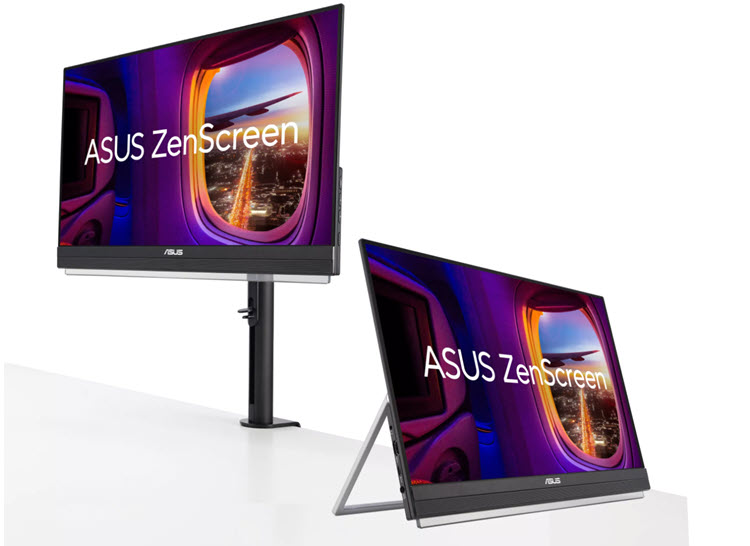 Milwaukee PC - ASUS ZenScreen MB229CF 21.5" Full HD IPS, 100Hz, 5ms, 250nits, Speakers, Subwoofer, Kickstand, C-Clamp Arm, Frameless