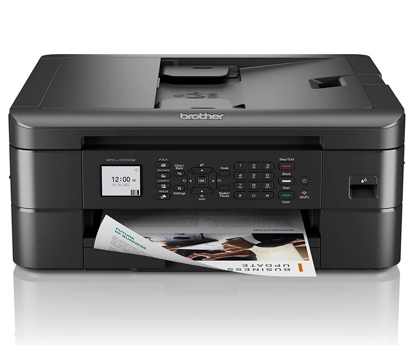 Milwaukee PC - Brother MFC-J1010DW - AIO Printer (P/S/C) Color Inkjet - up to 17ppm black /8.5ppm color, LC401/LC401SL cartridges