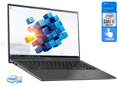 Milwaukee PC - ASUS VivoBook R564JA-UH51T - 15.6" FHD Touch, i5-1035G1, 8GB, 256GB SSD, Intel Gfx, Wi-Fi AC, BT4, W10