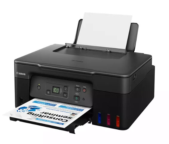 Milwaukee PC - Canon PIXMA G2270 MegaTank AIO Printer - P/S/C, up to 6/11ipm, USB, uses PGBK GI-21/GI-21