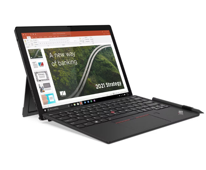 Milwaukee PC - Lenovo ThinkPad X12 Detachable - 12.3" FHD+ IPS Touch,  i5-1130G7, 16GB,256GB SSD,Xe Gfx,WiFi6,BT5.1,TB4,X12 Folio KB,W11P