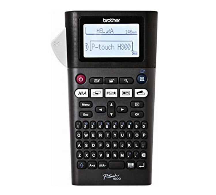 Milwaukee PC - Brother P-Touch PTH300 Labeler One Touch Formatting - Handheld, LCD, QWERTY KB, Thermal Transfer, uses TZe Tape