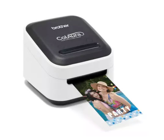 Milwaukee PC - Brother ColAura - Color Photo & Label Printer, ZINK Zero Ink, Mobile App, WirelessDirect, Win/Mac 