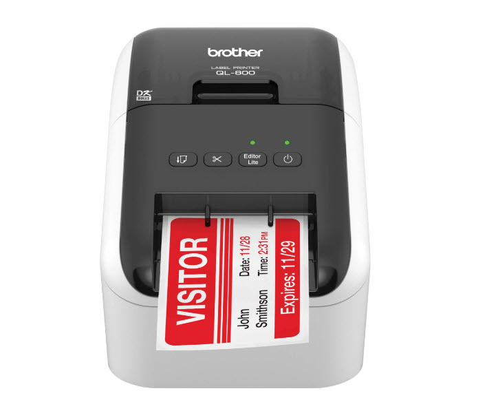 Milwaukee PC - Brother QL-800 High Speed Label Printer - Uses DK T/L, No Ink or Toner needed, B/R Labels, 300dpi, USB
