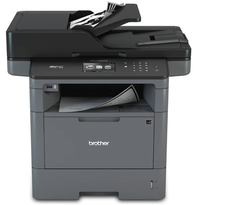 Milwaukee PC - Brother MFC-L5900DW BW Laser AIO Printer - Dup, P/S/C/F, up to 42ppm, WiFi/LAN/USB, uses TN850/820/DR820