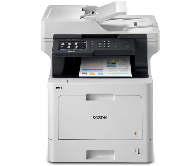 Milwaukee PC - Brother MFC-L8900CDW Business Color Laser AIO  Printer - Duplex,5" Color TS,WiFi,LAN,USB,up to33ppm,usesTN431/433/436/DR431