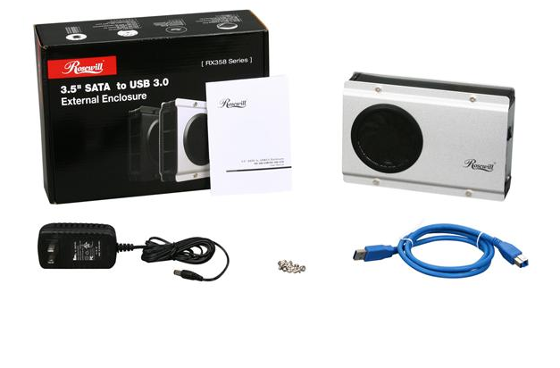 Milwaukee PC - Rosewill Silver 3.5" SATA to USB 3.0 External Enclosure, ASM1051 ,Cbox (RX-358-U3S) (RX-358-U3S)