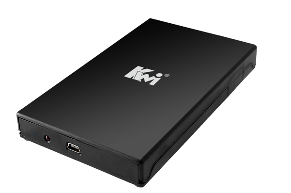 Milwaukee PC - Kingwin USB 2.0 SATA 2.5in Enclosure - Black, Tool-less