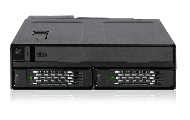 Milwaukee PC - 2 x 2.5" SAS/SATA SSD/HDD & (Ultra) Slim ODD Backplane Cage for External 5.25" Bay