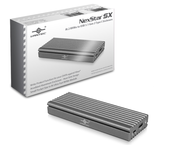 Milwaukee PC - Vantec M.2 NVME SSD Enclosure Adapter USB 3.1 Gen 2 10Gbps to NVME USB C  - Support UASP