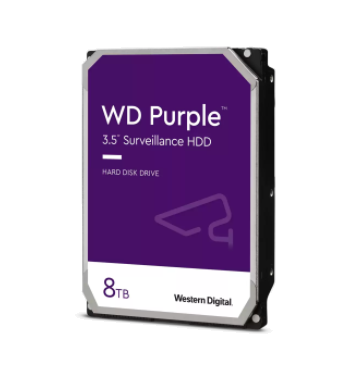 Milwaukee PC - WD 8TB Purple Surveillance Hard Drive, SATA III, 6 Gb/s 