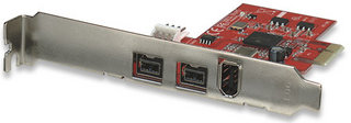 Milwaukee PC - Manhattan PCIE x1 Firewire 800 / 400 card - 2 x 800, 1 x 400 (MH-150996)