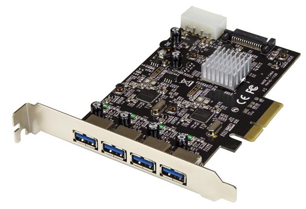 Milwaukee PC - 4-Port USB 3.1 (10Gbps) Card - 4x USB-A with Two Dedicated Channels - PCIe