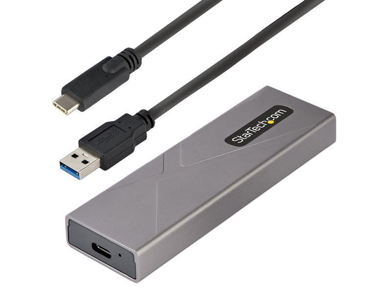 Milwaukee PC - StarTech USB-C 10Gbps to M.2 NVMe/PCIe/SATA External NGFF SSD Enclosure - 2230/2242/2260/2280