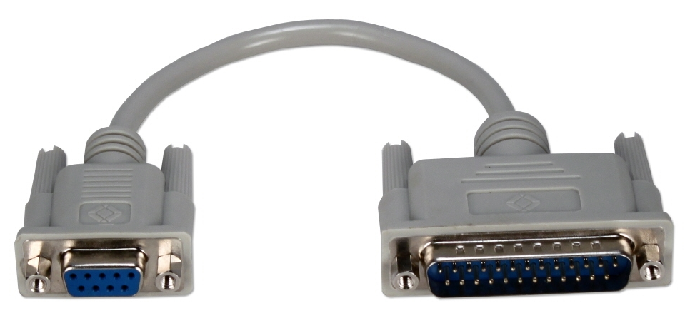Milwaukee PC - QVS DB9 Female to DB25 Male Cable 6"