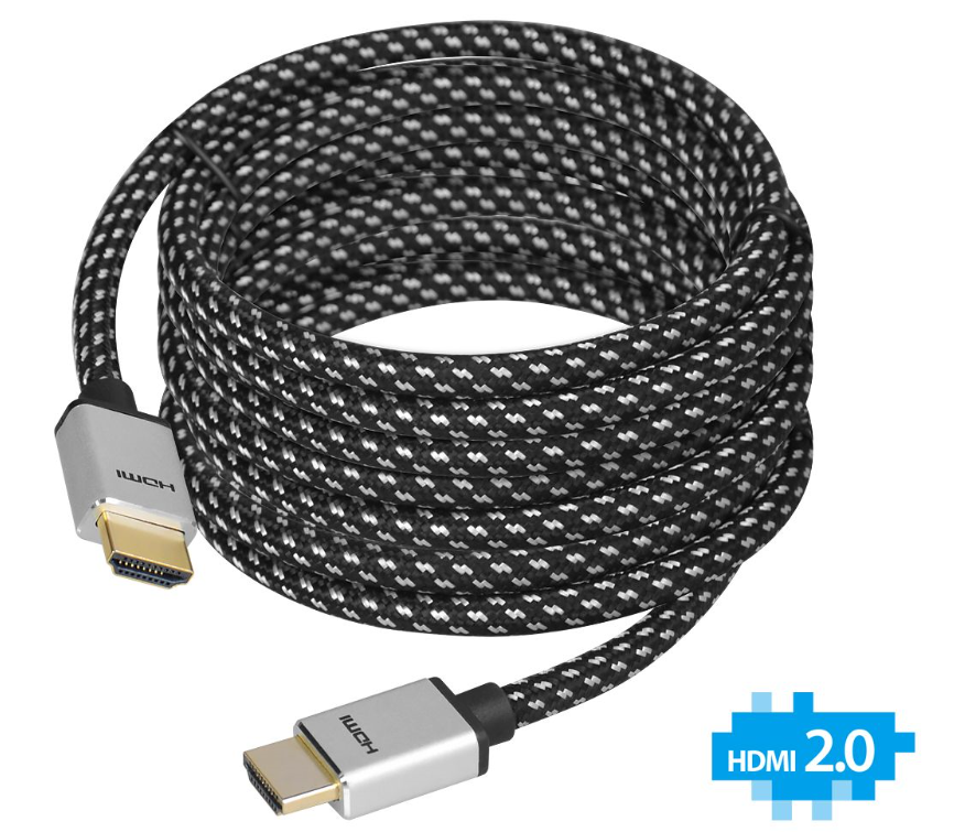 Milwaukee PC - Woven Braided High Speed HDMI Cable 5m - UHD 4Kx2K