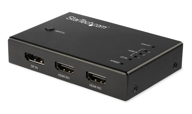 Milwaukee PC - 4-Port HDMI Video Switch - 3x HDMI and 1x DisplayPort - 4K 60Hz
