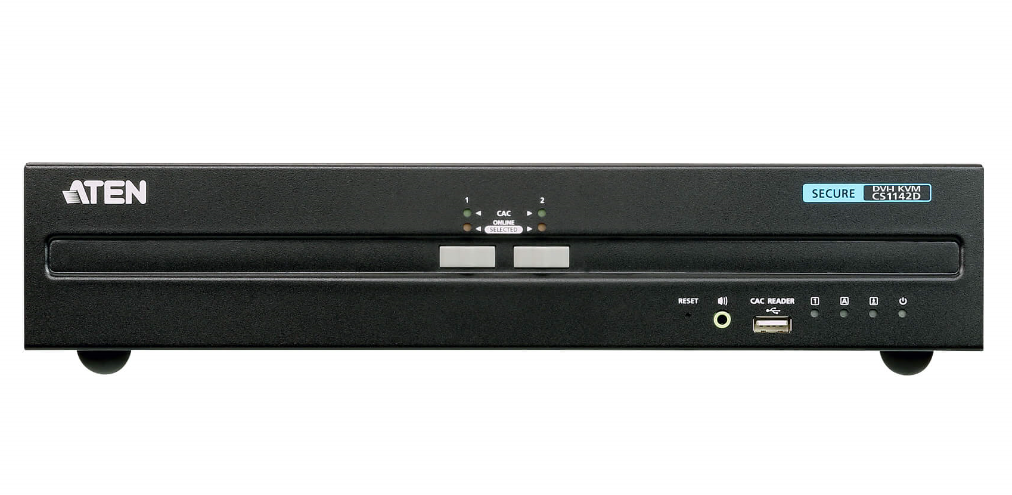 Milwaukee PC - 2-Port USB DVI Dual Display Secure KVM Switch