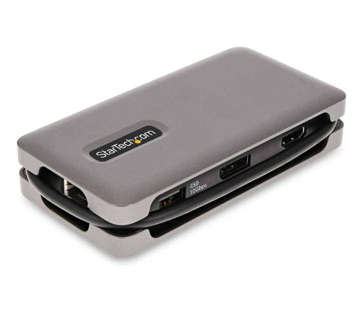 Milwaukee PC - USB-C Multiport Adapter - 4K 60Hz HDMI/DP - 3-Port USB Hub - 100W Power Delivery Pass-Through -
