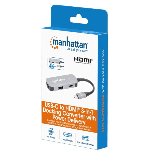 Milwaukee PC - USB-C to HDMI 3-in-1 Docking Converter with Power Delivery