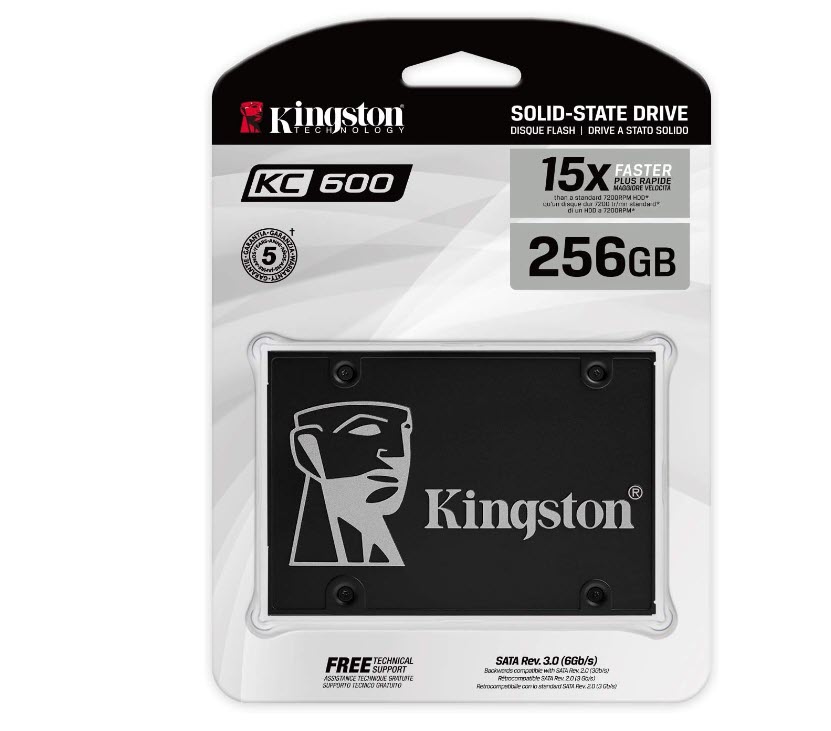 Milwaukee PC - Kingston KC600 256GB, 2.5", SATA 6GB/s