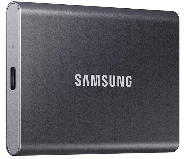 Milwaukee PC - Samsung T7 Portable SSD 2TB - USB 3.2 G2  R/W 1,050/1,000 MB/s Gray
