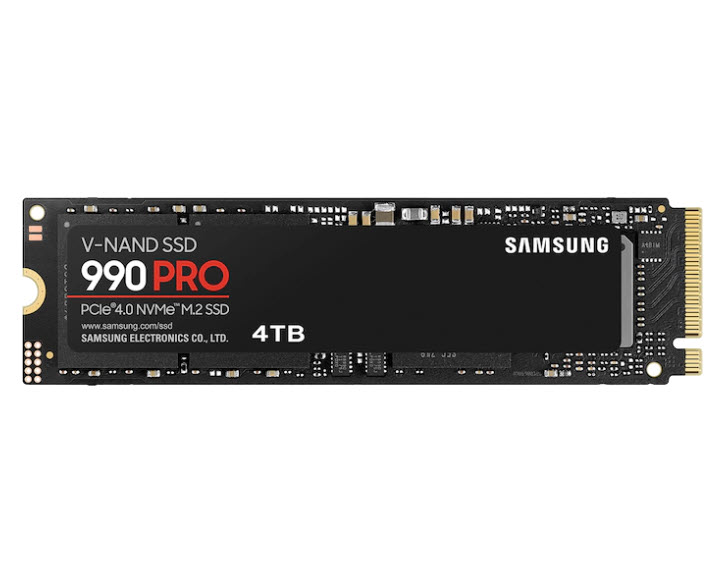 Milwaukee PC - Samsung 990 PRO 4TB SSD - M.2 2280, NVMe, Seq R/W 7450/6900 MB/s