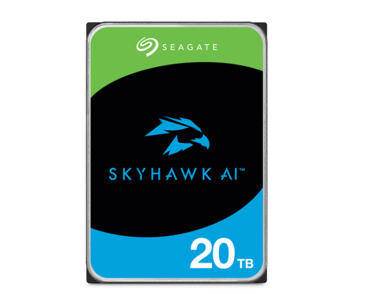 Milwaukee PC - Seagate Skyhawk AI 20TB - 3.5", SATA 6MB/s, R/W 285MB/s, 512 Cache, 7200RPM, Internal HDD