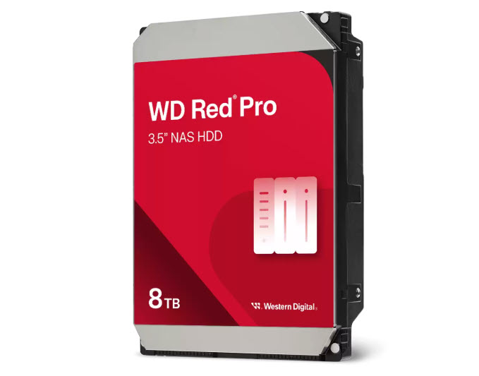 Milwaukee PC - Western Digital HD 3.5 8TB Red Pro NAS, SATA 6Gb/s, 7200RPM, 256MB Cache, CMR "Single Pack"
