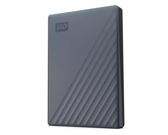 Milwaukee PC - WD My Passport 2TB - USB 3.2 Gen 1, USB-A, USB-C, 5Gb/s, Acronis True Image, Silicon Gray