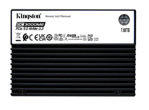 Milwaukee PC - Kingston DC3000ME PCIe 5.0 NVMe U.2 TCG Opal Enterprise SSD - 7.68TB, 14,000MB/s / 10,000MBs
