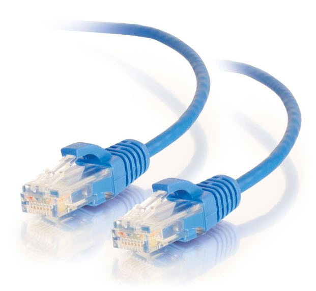 Milwaukee PC - C2C 5ft (1.5m) Cat6 Snagless Unshielded (UTP) Slim Ethernet Network Patch Cable 28awg - Blue