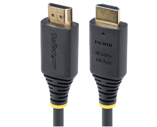 Milwaukee PC - StarTech 3ft (0.9m) HDMI Premium Certified High Speed Cable, HDMI 2.0, 4K 60Hz/1440p 144Hz, TPE Jacket