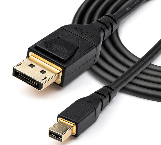 Milwaukee PC - StarTech 3.3ft (1m) VESA Certified Mini DisplayPort/To DisplayPort 1.4 Cable, 8K, Ultra HD 4K 120Hz