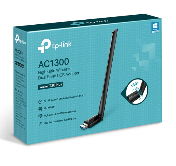 Milwaukee PC - TP-Link Archer T3U Plus AC1300 High Gain Wireless Dual Band USB Adapter