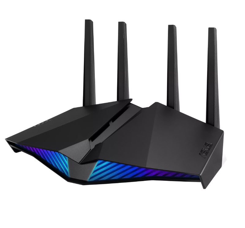 Milwaukee PC - ASUS RT-AX82U AX5400 Dual Band WiFi 6 Gaming Router - Lifetime Free Internet Security, Mesh WiFi, ASUS AURA RGB 